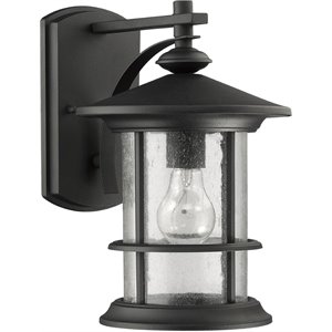 CHLOE Ashley Superiora Transitional 1 Light Textured Black Outdoor Wall Sconce
