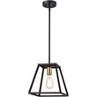 CHLOE Ironclad Industrial 1 Light Black Mini Pendant Ceiling Fixture 10