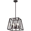 CHLOE Ironclad Industrial 4 Light Bronze Inverted Pendant Ceiling Fixture 14
