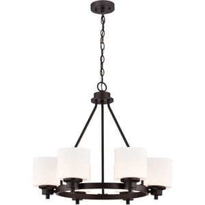 CHLOE Solbi 6 Light Chrome Large Chandelier Ceiling Fixture 24&quot Wide