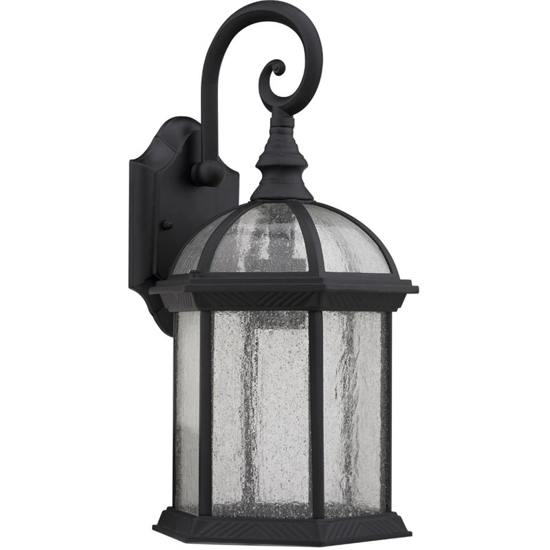 CHLOE Havana Divine Transitional 1 Light Black Outdoor Wall Sconce 16