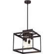 CHLOE Ironclad Industrial 4 Light Bronze Large Pendant Ceiling Fixture15