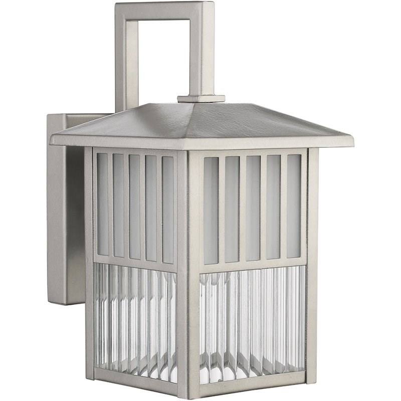 CHLOE Frisco Transitional 1 Light Painted Nickel Outdoor Wall Sconce 11