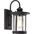 CHLOE Cole Transitional 1 Light Textured Black Outdoor Wall Sconce 12