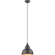 CHLOE Ironclad Industrial 1 Light Rubbed Bronze Ceiling Mini Pendant 8