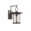 CHLOE Griflet Transitional 1 Light Rubbed Bronze Outdoor Wall Sconce 12