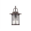 CHLOE Griflet Transitional 1 Light Rubbed Bronze Outdoor Wall Sconce 12