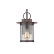 CHLOE Griflet Transitional 1 Light Rubbed Bronze Outdoor Wall Sconce 12