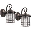 CHLOE Transitional 1 Light Rubbed Bronze Outdoor Wall Sconce 10