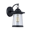 CHLOE Linon Transitional 1 Light Black Outdoor Wall Sconce 13