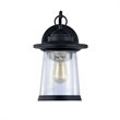 CHLOE Linon Transitional 1 Light Black Outdoor Wall Sconce 13