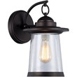 CHLOE Linon Transitional 1 Light Rubbed Bronze Outdoor Wall Sconce 13