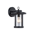 CHLOE Vaxcel Transitional 1 Light Black Outdoor Wall Sconce 10