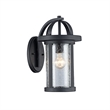 CHLOE Angelo Transitional 1 Light Black Outdoor Wall Sconce 14