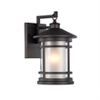 CHLOE Adesso Transitional 1 Light Rubbed Bronze Outdoor Wall Sconce 14