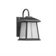 CHLOE Frontier Transitional LED Textured Black Outdoor Wall Sconce 12