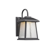 CHLOE Frontier Transitional LED Textured Black Outdoor Wall Sconce 12
