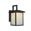 CHLOE Ryston Transitional LED Textured Black Outdoor Wall Sconce 11
