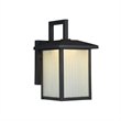 CHLOE Ryston Transitional LED Textured Black Outdoor Wall Sconce 11