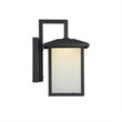 CHLOE Ryston Transitional LED Textured Black Outdoor Wall Sconce 11