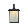 CHLOE Ryston Transitional LED Textured Black Outdoor Wall Sconce 11