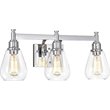 CHLOE Hudson Transitional 3 Light Chrome Bath Vanity Fixture 23