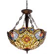 CHLOE Rebecca Tiffany 3 Light Victorian Inverted Ceiling Pendant 21