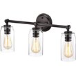 CHLOE Joyce Contemporary 3 Light Rubbed Bronze Bath Vanity Fixture 23