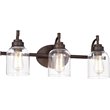 CHLOE Adair Transitional 3 Light Oil Rubbed Bronze Bath Vanity Fixture 24