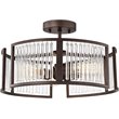 CHLOE Frey 3 Light Oil Rubbed Bronze Semi-Flush Ceiling Fixture 16