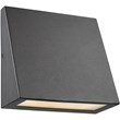 CHLOE Bronx Contemporary LED Light Textured Black Outdoor Wall Sconce 6