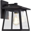 CHLOE Orly Transitional 1 Light Textured Black Outdoor Wall Sconce 12