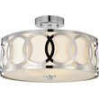 CHLOE Bronx Transitional 3 Light Chrome Semi-Flush Ceiling Fixture 15