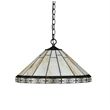 CHLOE Belle Tiffany-style 2 Light Mission Ceiling Pendant 18