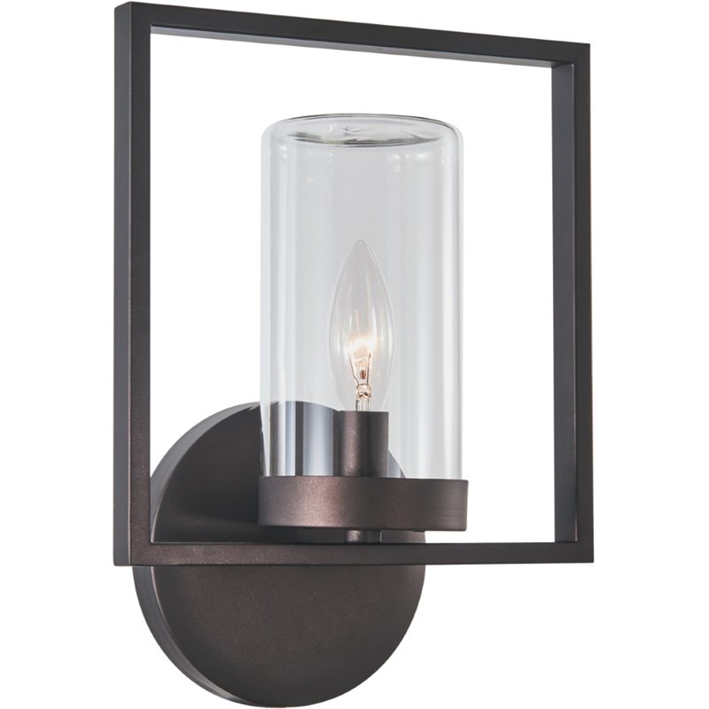 CHLOE Daniel 1 Light Rubbed Bronze Outdoor/Indoor Wall Sconce 13