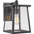 CHLOE Gabriel Transitional 1 Light Textured Black Outdoor Wall Sconce 12