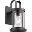 CHLOE Kash Transitional 1 Light Textured Black Outdoor Wall Sconce 11