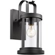 CHLOE Kash Transitional 1 Light Textured Black Outdoor Wall Sconce 15