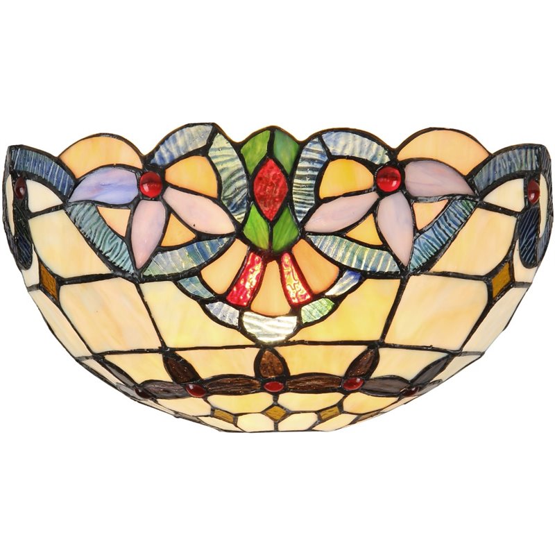 CHLOE Cooper Tiffany-style 1 Light Victorian Wall Sconce 12