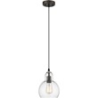 CHLOE Leilani Transitional 1 Light Rubbed Bronze Mini Ceiling Pendant 7.5