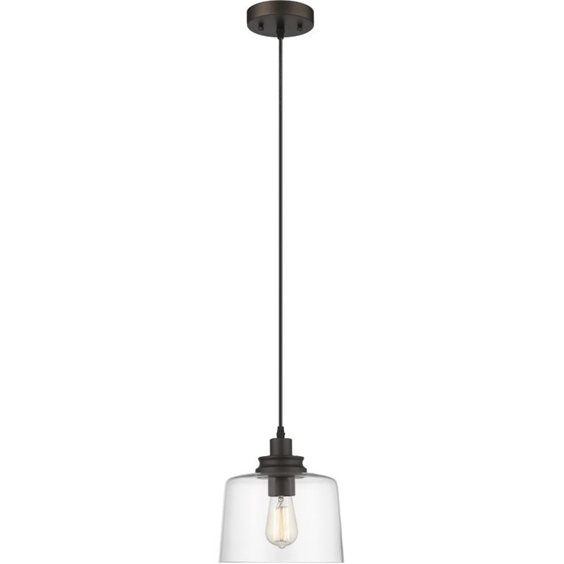 CHLOE Alice Transitional 1 Light Rubbed Bronze Mini Ceiling Pendant 9