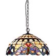 CHLOE Cooper Tiffany-style 2 Light Victorian Ceiling Pendant Fixture 18