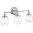 CHLOE Milo Transitional 3 Light Chrome Bath Vanity Fixture 24
