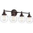 CHLOE Milo Transitional 4 Light Oil Rubbed Bronze Bath Vanity Fixture 30
