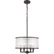 CHLOE Valentina Transitional 4 Light Rubbed Bronze Ceiling Pendant 16