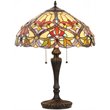 CHLOE Byron Tiffany-style 2 Light Victorian Table Lamp 18