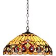 CHLOE Serenity Tiffany 2 Light Victorian Ceiling Pendant Fixture 18