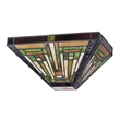 CHLOE Innes Tiffany-style 1 Light Mission Wall Sconce 12