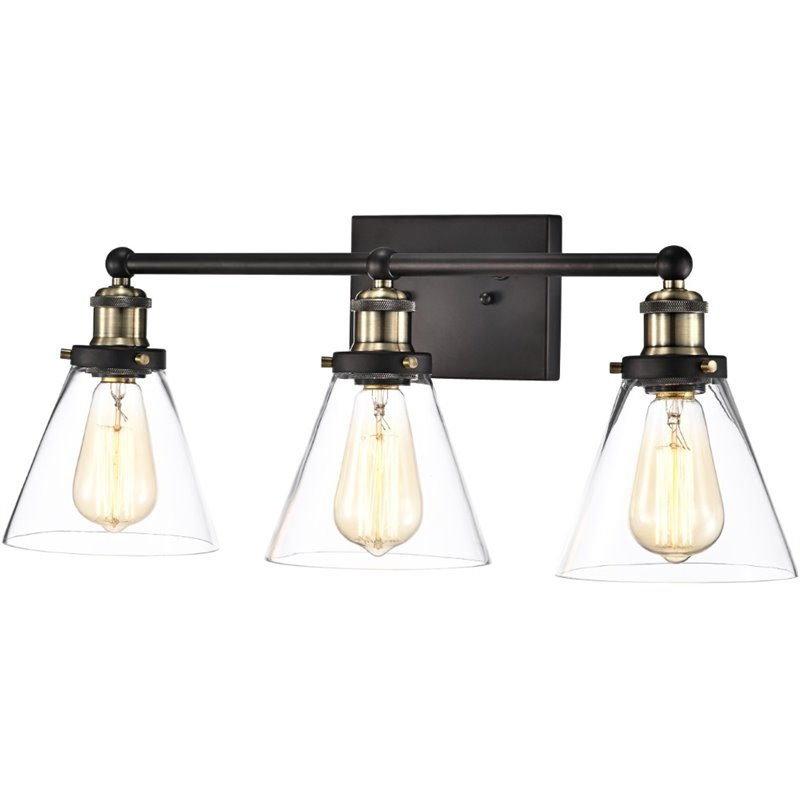 CHLOE Bonnie Contemporary 3 Light Rubbed Bronze Bath Vanity Fixture 24