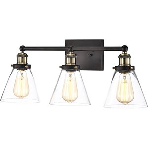CHLOE Bonnie Contemporary 3 Light Rubbed Bronze Bath Vanity Fixture 24&quot Width